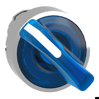 Testa selettore luminoso -Harmony XB4 - 2 posizioni ÷˜22 - blu- per LED universale.