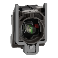 Corpo per pulsante luminoso ÷˜22 - LED universale 1NC-24Vac/dc