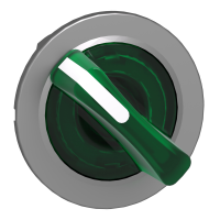 Testa selettore luminoso verde filopannello 2 posizioni con ritorno- per LED universale- ÷˜30