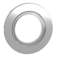 Testa pulsante luminoso sporgente bianco filopannello- per LED universale- ÷˜30