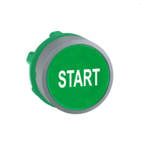 Testa pulsante verde ''start ghiera grigia Harmony XB5