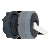 Testa con leva corta nera ghiera grigia Harmony XB5