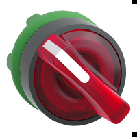 Testa selettore luminoso. Harmony XB5. plastica. leva rossa. 22mm. per LED