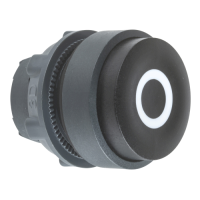 Testa pulsante ÷˜22 nero - sporgente - o Harmony XB5