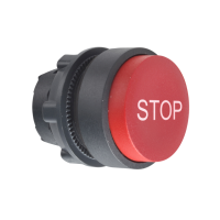 Testa pulsante ÷˜22 rosso - sporgente - stop Harmony XB5