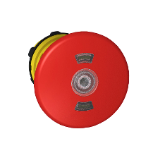 Testa pulsante luminoso ÷˜22 - Testa a fungo ÷˜40mm - rosso