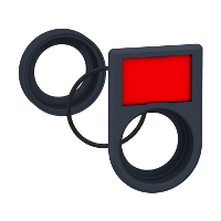 Kit filo pannello. plastica. per lampada spia e pulsante - portaetichetta 18÷—27