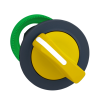 Testa selettore. Harmony XB5. filopannello. leva gialla. 2 posizioni fisse