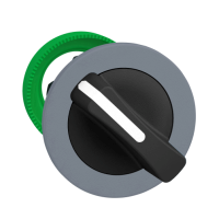 Testa selettore. Harmony XB5. filopannello. leva nera. 2 posizioni . con ritorno da destra a