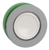 Testa pulsante luminoso bianco aggancio filopannello- per LED universale- ÷˜30