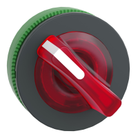 Testa selettore luminoso. Harmony XB5. filopannnello 30mm. plastica. leva rossa. per