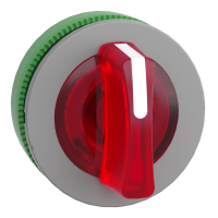 FLUSH MOUNTED RED ILLUM SELECTOR SWITCH HEAD 3 POS RETURN LEFT TO