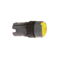 Testa pulsante luminoso circolare ÷˜16 - filo ghiera - giallo
