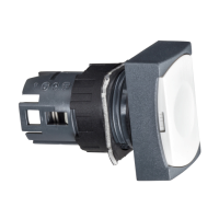 Testa pulsante rettangolare ÷˜16 - bianco Harmony XB6
