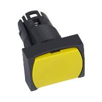 Testa pulsante rettangolare ÷˜16 - giallo Harmony XB6