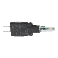 Corpo lampada spia - ZB6 - LED integrato GIALLO - 12-24 V