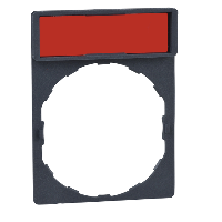 Portaetichetta 24 X 28 mm. con etichetta 8x21mm senza marcatura. per Harmony XB6