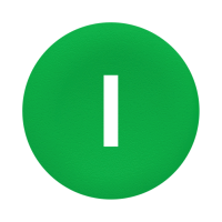 Capsula verde con marcatura i per pulsanti Accessorio / Parte Separata