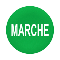 Capsula verde MARCHE per testa pulsante filopannello ÷˜30