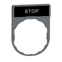 Porta etichetta+etichetta 'STOP' Tipo Prodotto