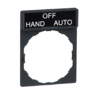 Porta etichetta 30 X 40mm - per unit÷  ÷˜22 - con etichetta AUTO-OFF-MAN