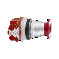 Pulsante ÷˜30 - testa a fungo ÷˜41mm - rosso - 2 posizioni - TIRARE - 1NC