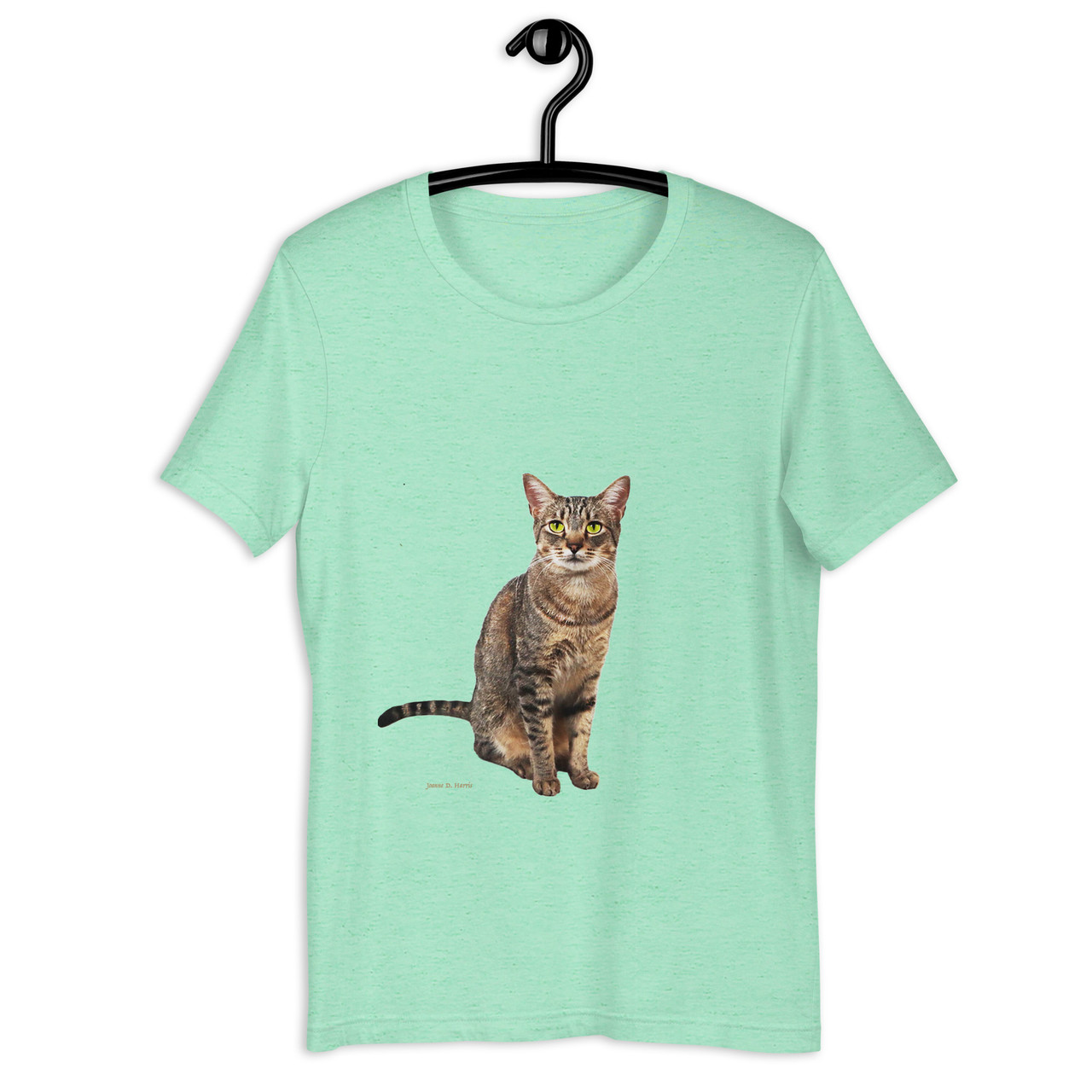 Jupiter the Cat on a Unisex Staple T-Shirt - Jupiter Collection