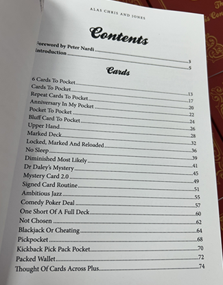 Alas Chris & Jones Book