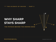 WHY SHARP STAYS SHARP (OR DOESN'T)