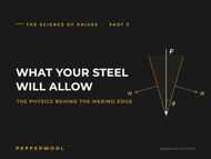 WHAT YOUR STEEL WILL ALLOW