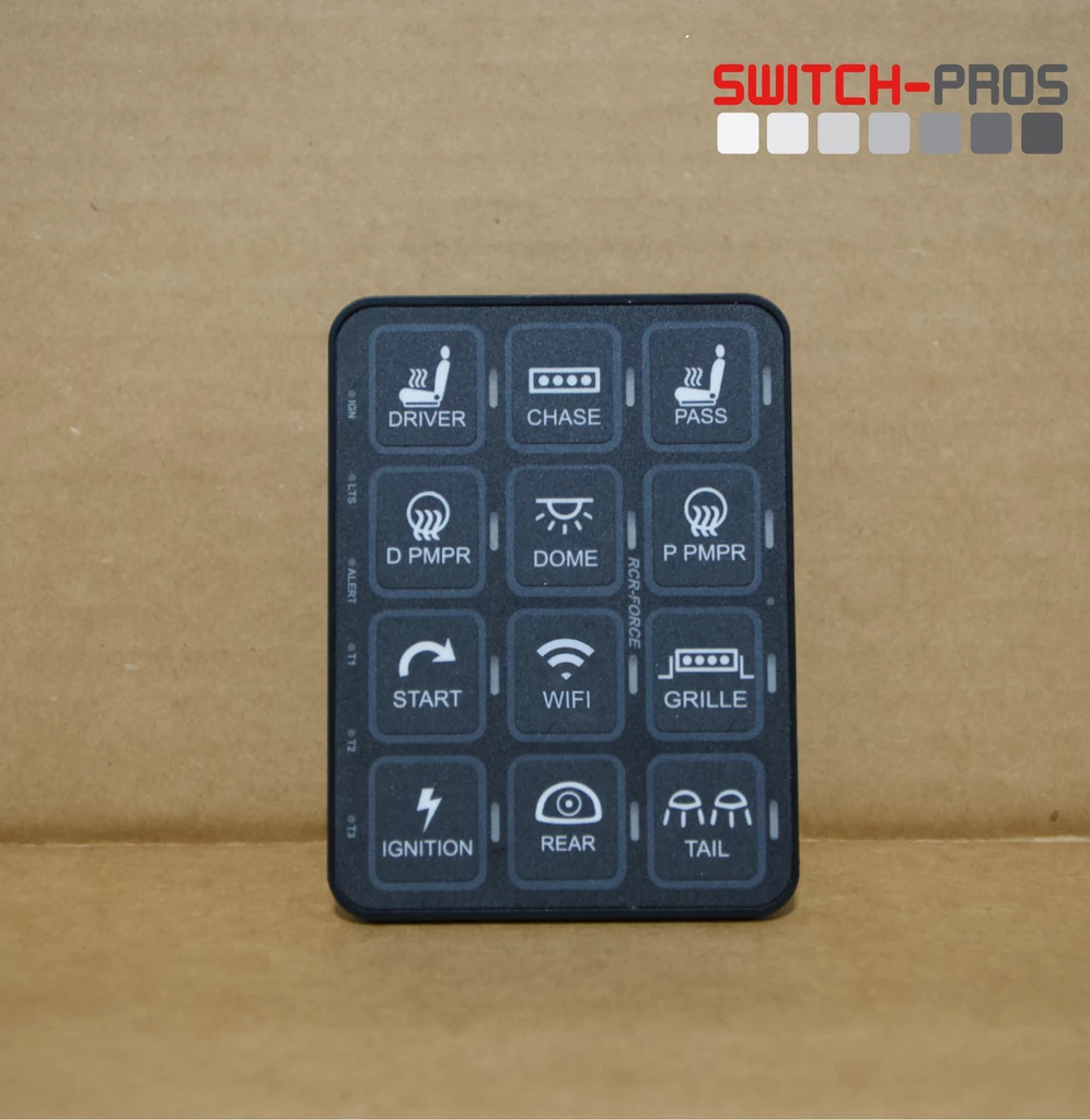 Vertical Switch Legends for Switch-Pros System