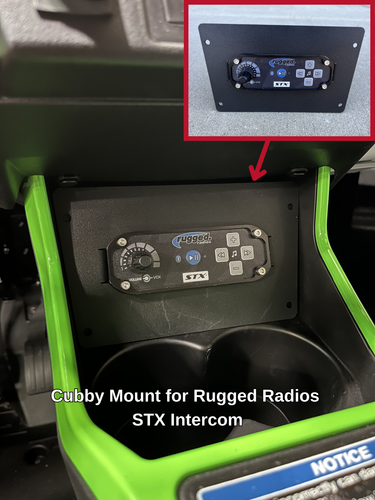Kawasaki TERYX® H2 Cubby Mount for Rugged Radios STX Intercom
