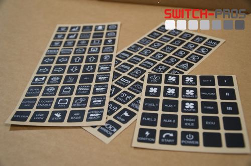 Vertical Switch Legends for Switch-Pros System