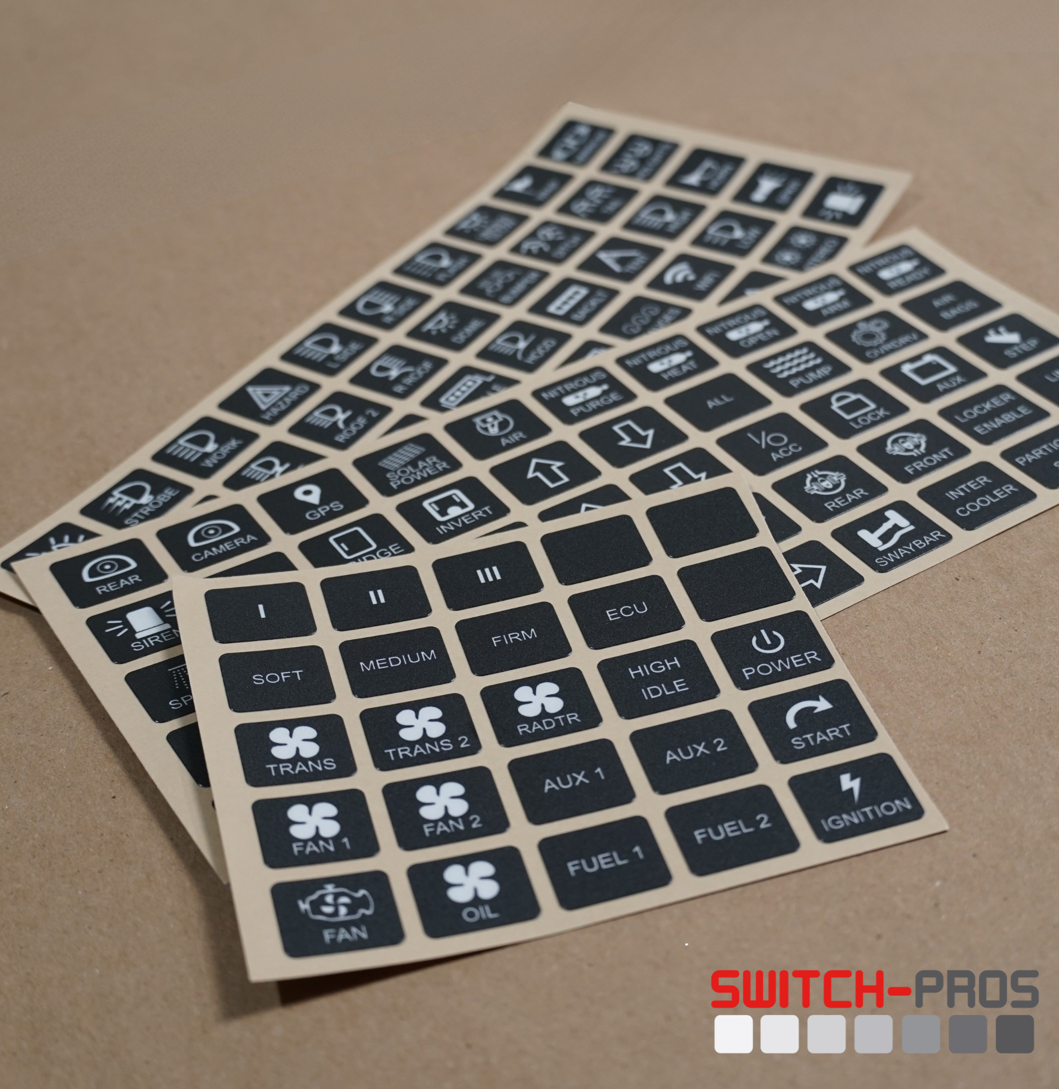 SwitchBack　スイッチバック　ステッカー Horizontal Switch Legends for Switch-Pros System - Switch-Pros