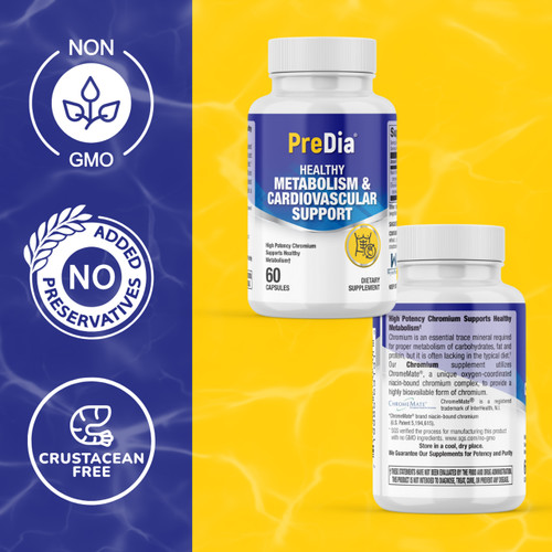 PreDia - Healthy Metabolism & Cardiovascular Support Health - (Chromium 200mcg) explainer