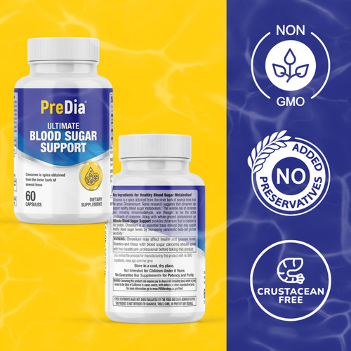 PreDia - Ultimate Blood Sugar Support - (Veg Caps) explainer