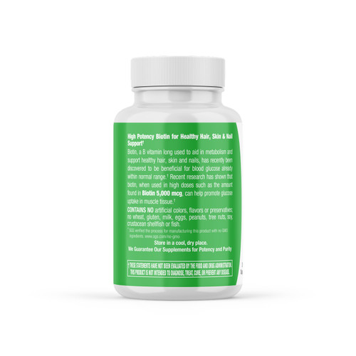 Nutressa Biotin 5,000 mcg Veg Caps warning