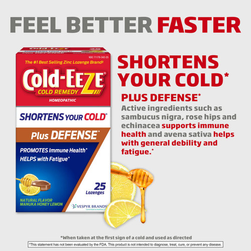 Cold-EEZE Plus Defense - Manuka Honey Lemon explainer