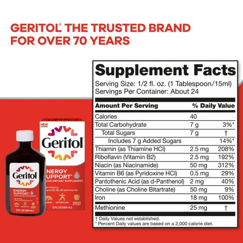 Geritol - Liquid (12 fl oz) facts