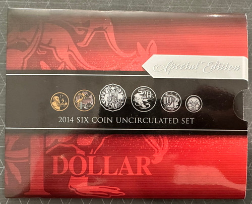 2014  Mint Set with Coloured $1 Coin