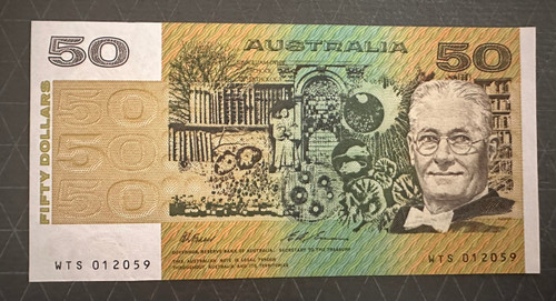 1993 Fraser/Evans $50 Note UNC