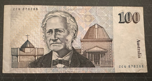 1985 Old Grey Ghost $100 Paper Note