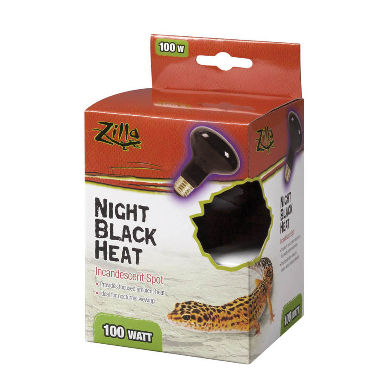 Zilla night black reptile heat bulb. 100 watt
