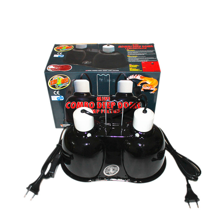 Zoo Med Mini Combo Deep Dome Lamp Fixture - MyTurtleStore.com
