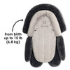 Diono Cuddle Soft 2-in-1 Baby Head Neck Body Support Pillow For Newborn Baby Super Soft Car Seat Insert Cushion, Perfect for Infant Car Seats, Convertible Car Seats, Strollers [Gray/Arctic]
