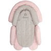 Diono Cuddle Soft 2-in-1 Baby Head Neck Body Support Pillow For Newborn Baby Super Soft Car Seat Insert Cushion, Perfect for Infant Car Seats, Convertible Car Seats, Strollers [Gray/Pink]