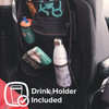 Diono Stow 'n Go® Car Back Seat Organizer for Kids, Kick Mat Back Seat Protector, With 7 Storage Pockets, 2 Drinks Holders, Water Resistant, Durable Material [Black]