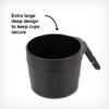 Diono XL Cup Holders for Radian and Everett NXT (Pack of 2) - Extra large deep design to keep drinks secure [Black]