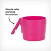 Diono XL Cup Holders for Radian and Everett NXT (Pack of 2) - Simple click and twist installation [Purple Plum]