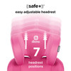 Easy adjust 7-position headrest [Pink Cotton Candy]